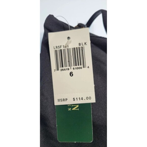 Lauren Ralph Lauren Women's One piece Swimsuit Sz 6 Color Black - Picture 6 of 8